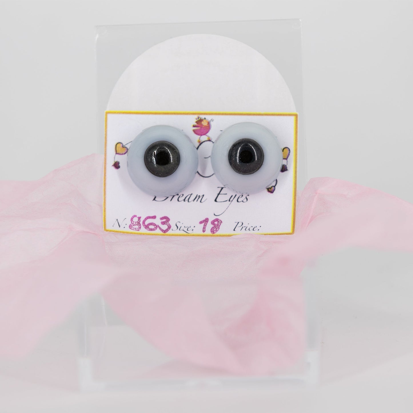 18mm Dark Grey Carola Carolls Resin Eyes - #863 - Create A Little Magic (Pty) Ltd