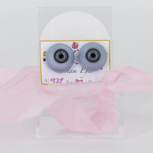 20mm Soft Grey Carola Carolls Resin Eyes - #921 - Create A Little Magic (Pty) Ltd