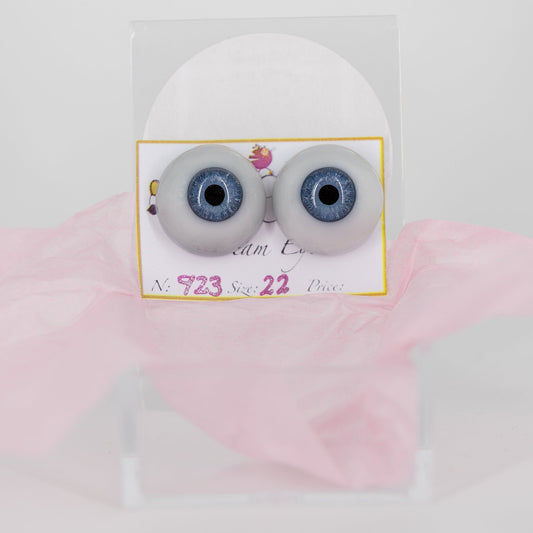 22mm Sky Blue Carola Carolls Resin Eyes - #923 - Create A Little Magic (Pty) Ltd