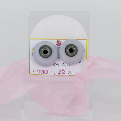 22mm Soft Grey Green Carola Carolls Resin Eyes - #930 - Create A Little Magic (Pty) Ltd
