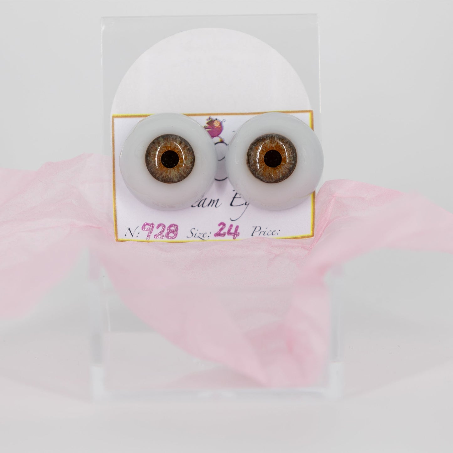 24mm Autumn Brown Carola Carolls Resin Eyes - #928 - Create A Little Magic (Pty) Ltd