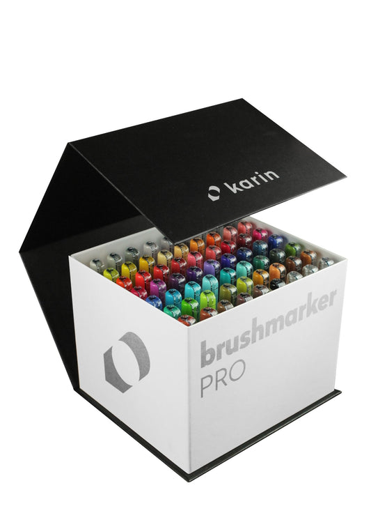Karin Brushmarker PRO - Mega Box - 60 Colours + 3 Blender Set - Create A Little Magic (Pty) Ltd