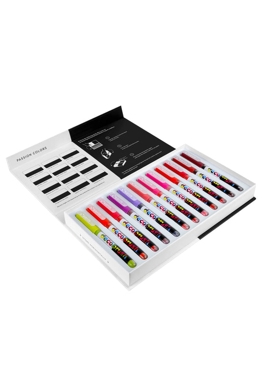 Karin DecoBrush Passion Colours Collection - 12 pc Set - Create A Little Magic (Pty) Ltd