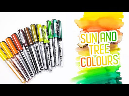 Karin Brushmarker PRO - Sun and Tree Colours  - 12 Colours
