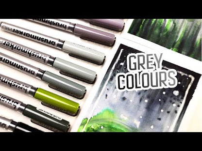 Karin Brushmarker PRO - Grey Colours  - 12 Colours