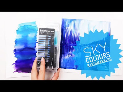 Karin Brushmarker PRO - Sky Colours - 12 Colours