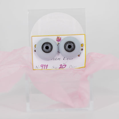 20mm Soft Grey Carola Carolls Resin Eyes - #911 - Create A Little Magic (Pty) Ltd