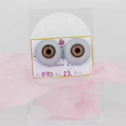 22mm Amber Carola Carolls Resin Eyes - #890 - Create A Little Magic (Pty) Ltd