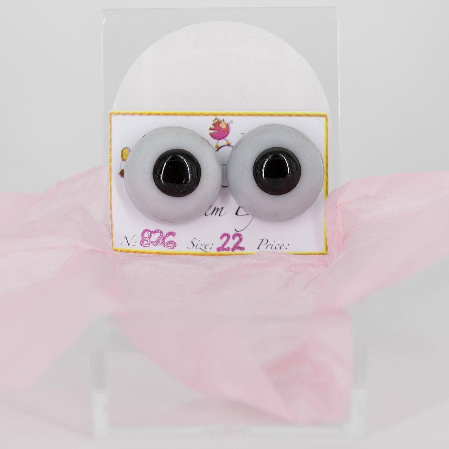 22mm Deep Dark Brown Carola Carolls Resin Eyes - #826 - Create A Little Magic (Pty) Ltd