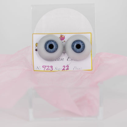 22mm Sky Blue Carola Carolls Resin Eyes - #923 - Create A Little Magic (Pty) Ltd