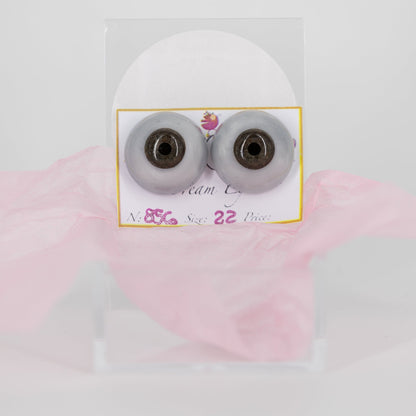 22mm Smoky Grey Carola Carolls Resin Eyes - #856 - Create A Little Magic (Pty) Ltd