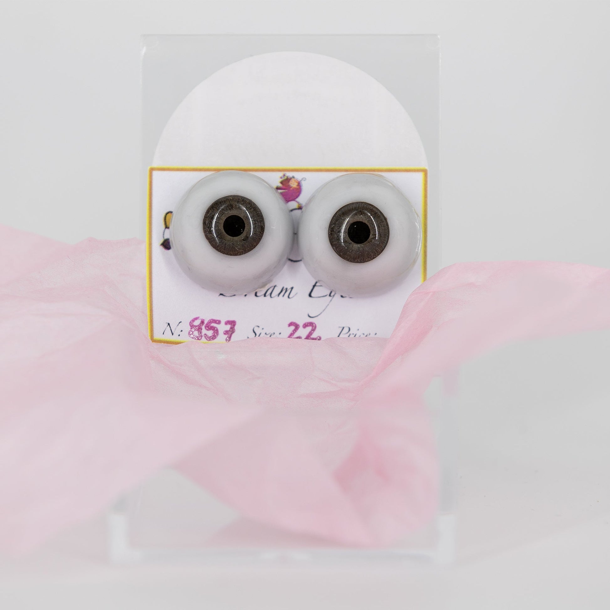 22mm Smoky Grey Carola Carolls Resin Eyes - #857 - Create A Little Magic (Pty) Ltd