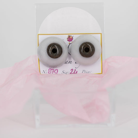 24mm Earthy Brown Carola Carolls Resin Eyes - #870 - Create A Little Magic (Pty) Ltd