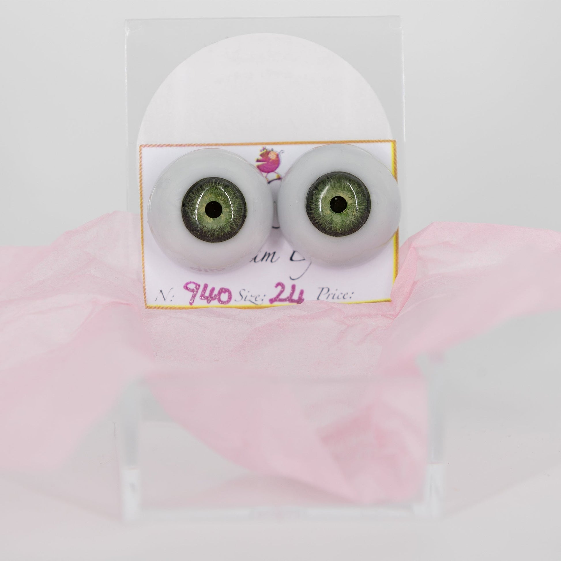24mm Lush Green Carola Carolls Resin Eyes - #940 - Create A Little Magic (Pty) Ltd