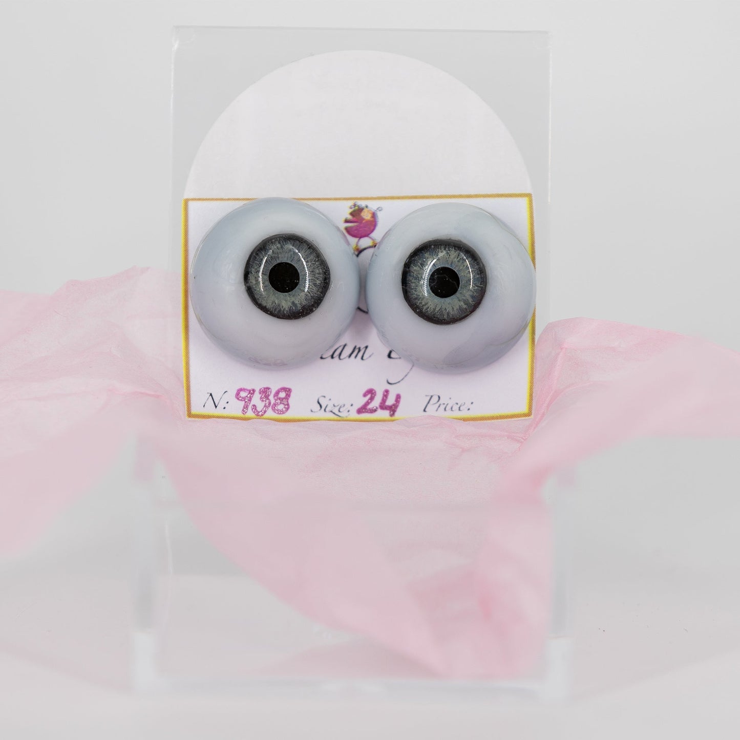 24mm Slate Grey Carola Carolls Resin Eyes - #938 - Create A Little Magic (Pty) Ltd