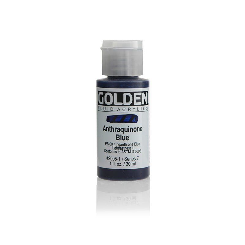 Golden Fluid Acrylics - Anthraquinone Blue - 30ml - Create A Little Magic (Pty) Ltd