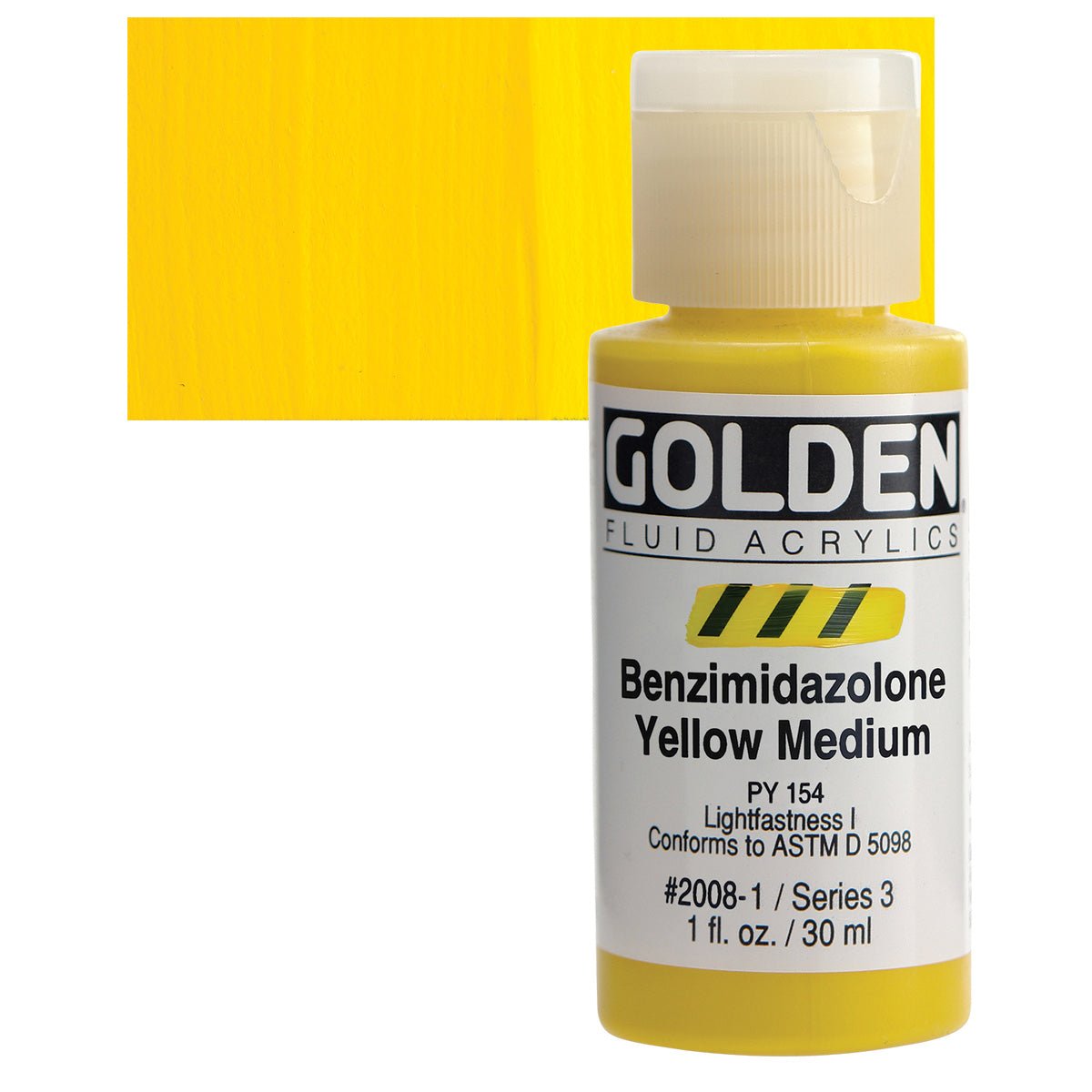 Golden Fluid Acrylics - Benzimidazolone Yellow Medium - 30ml - Create A Little Magic (Pty) Ltd