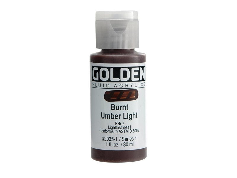 Golden Fluid Acrylics - Burnt Umber Light - 30ml - Create A Little Magic (Pty) Ltd