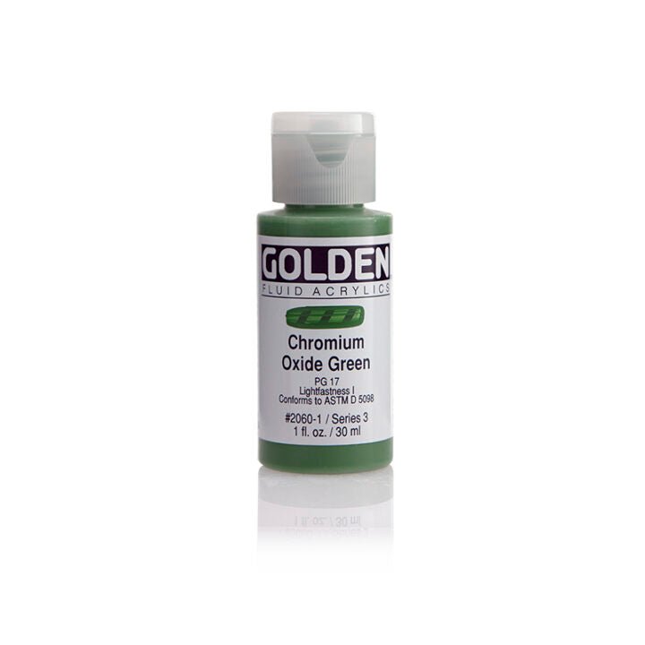Golden Fluid Acrylics - Chromium Oxide Green - 30ml - Create A Little Magic (Pty) Ltd