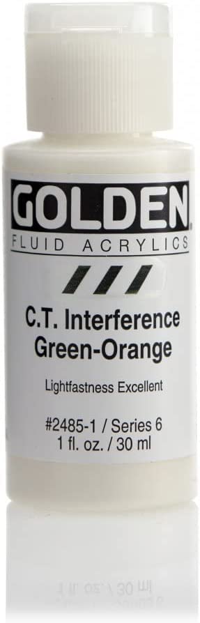 Golden Fluid Acrylics - C.T. Interference Green-Orange - 30ml - Create A Little Magic (Pty) Ltd