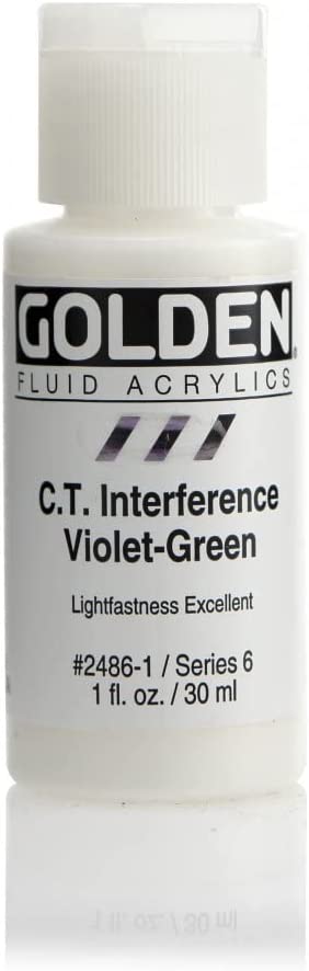 Golden Fluid Acrylics - C.T. Interference Violet-Green - 30ml - Create A Little Magic (Pty) Ltd