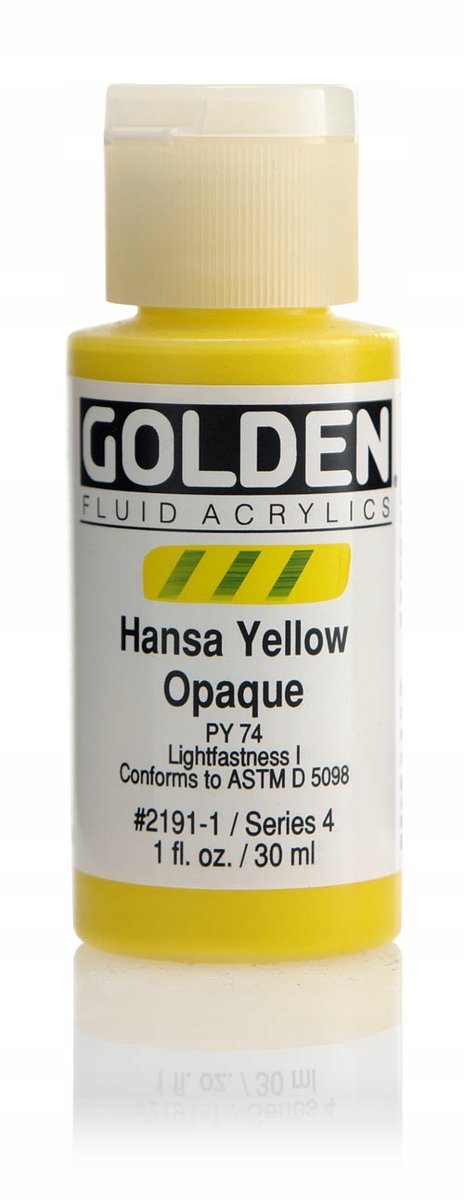 Golden Fluid Acrylics - Hansa Yellow Opaque - 30ml - Create A Little Magic (Pty) Ltd