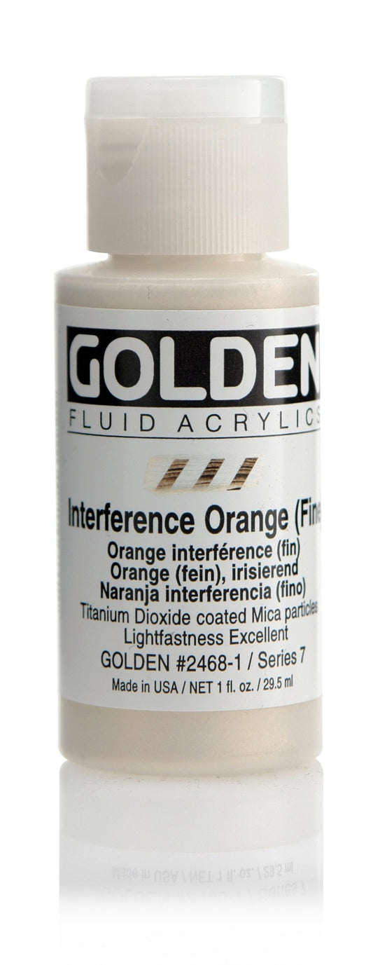 Golden Fluid Acrylics - Interference Orange (Fine) - 30ml - Create A Little Magic (Pty) Ltd