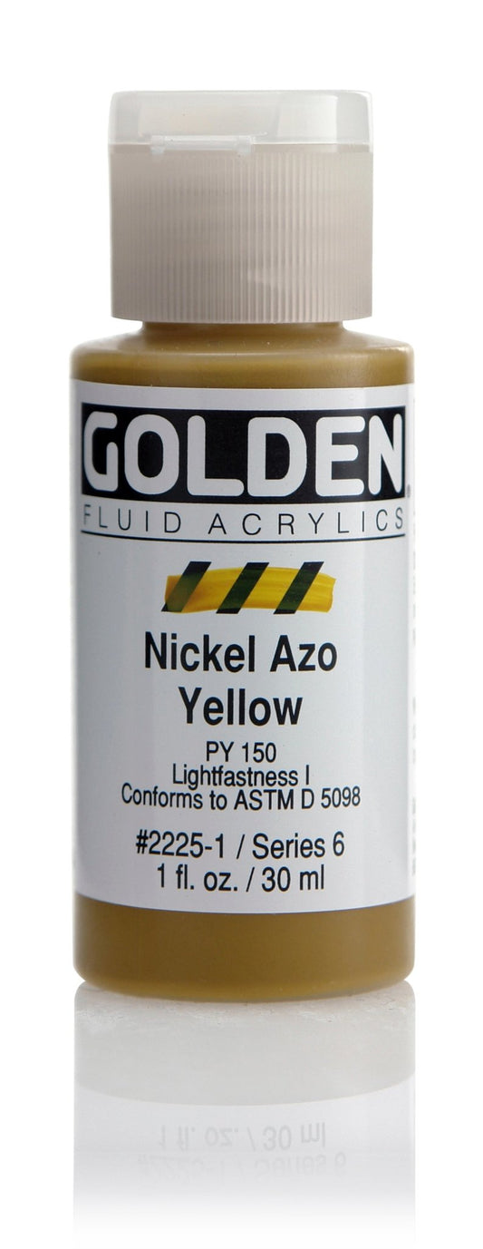 Golden Fluid Acrylics - Nickel Azo Yellow - 30ml - Create A Little Magic (Pty) Ltd