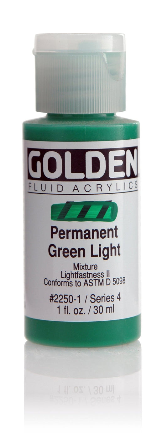 Golden Fluid Acrylics - Permanent Green Light - 30ml - Create A Little Magic (Pty) Ltd