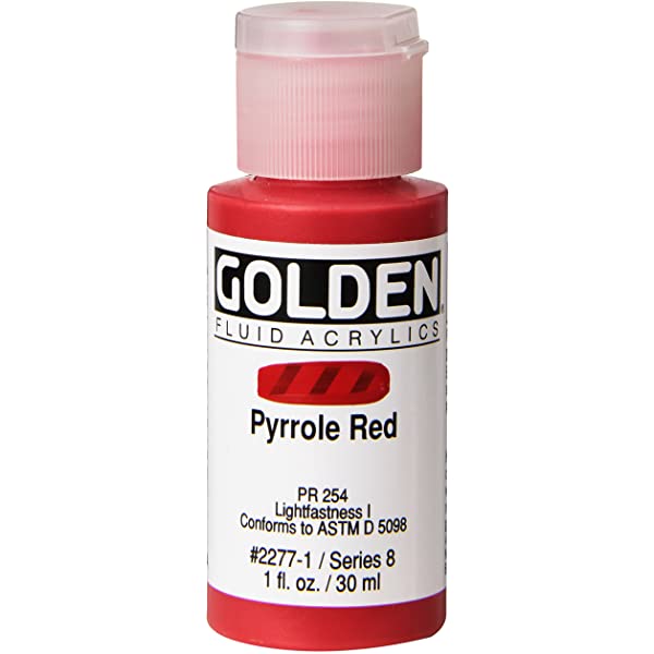 Golden Fluid Acrylics - Pyrrole Red Light - 30ml - Create A Little Magic (Pty) Ltd