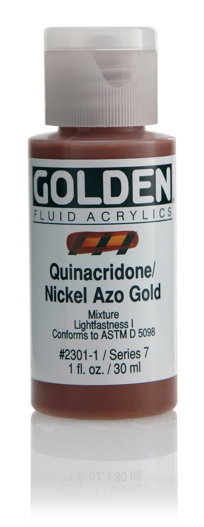 Golden Fluid Acrylics - Quinacridone/Nickel Azo Gold - 30ml - Create A Little Magic (Pty) Ltd