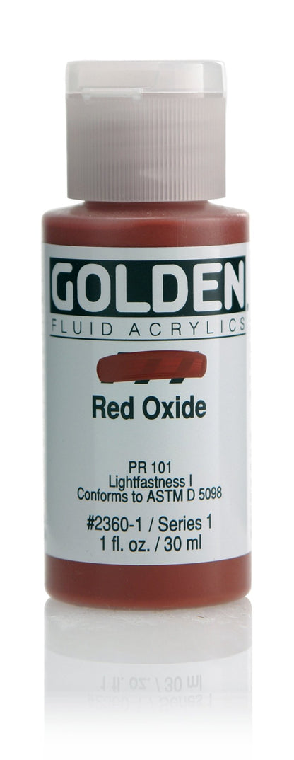 Golden Fluid Acrylics - Red Oxide - 30ml - Create A Little Magic (Pty) Ltd