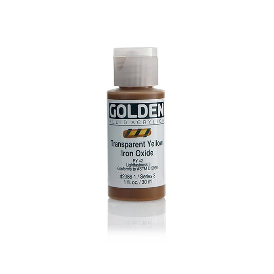 Golden Fluid Acrylics -Transparent Yellow Iron Oxide - 30ml - Create A Little Magic (Pty) Ltd