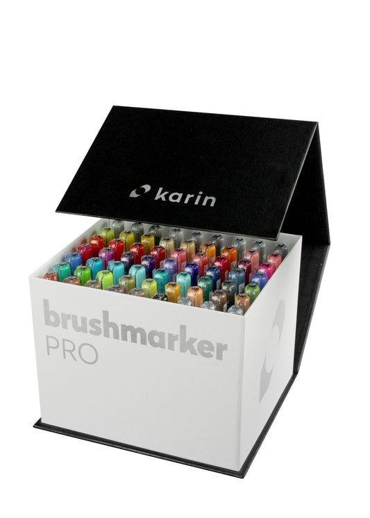 Karin Brushmarker PRO - Mega Box - 60 Colours + 3 Blender Set - Create A Little Magic (Pty) Ltd