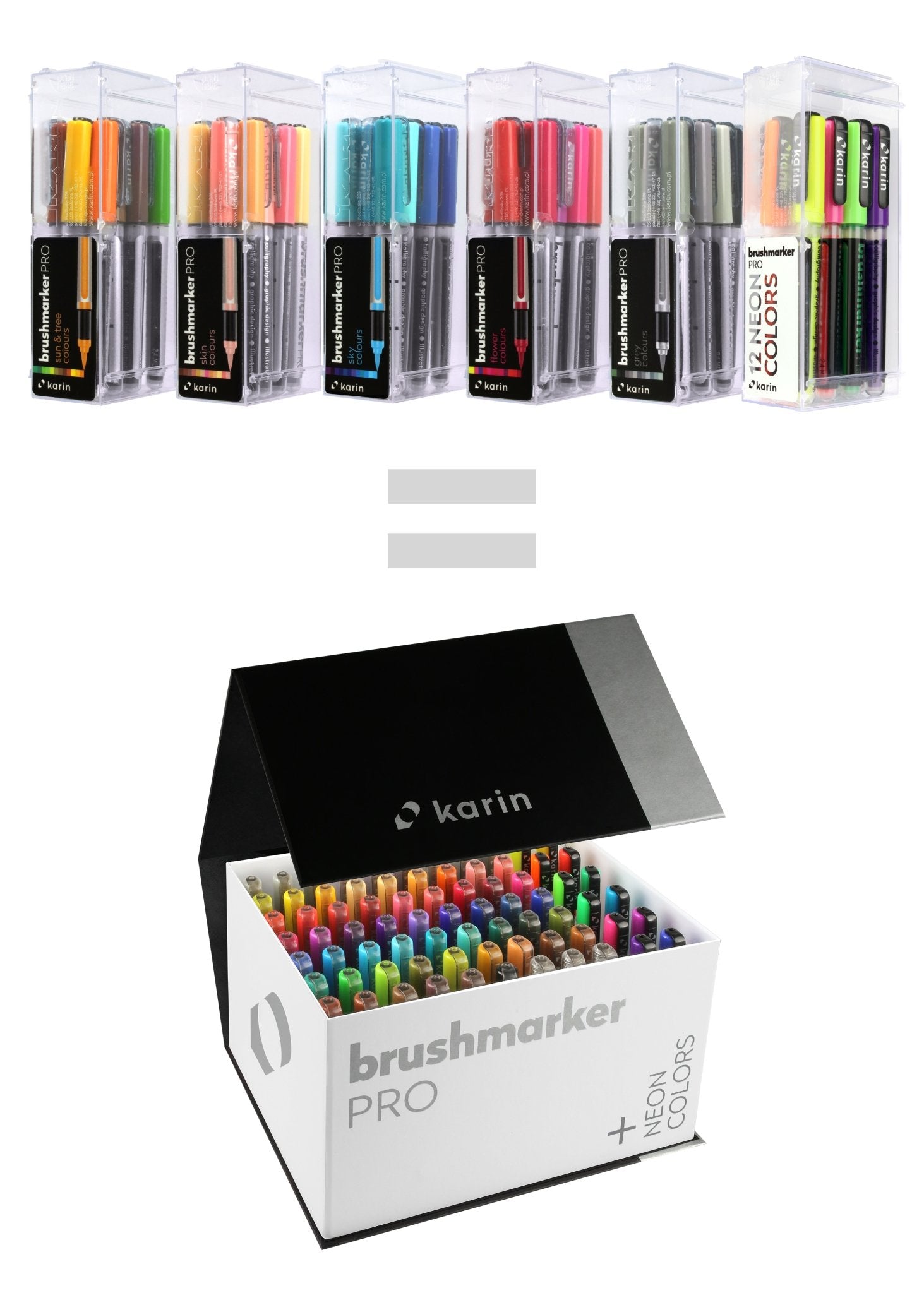 Karin Brushmarker PRO - Mega Box PLUS - 72 Colours + 3 Blender Set - Create A Little Magic (Pty) Ltd