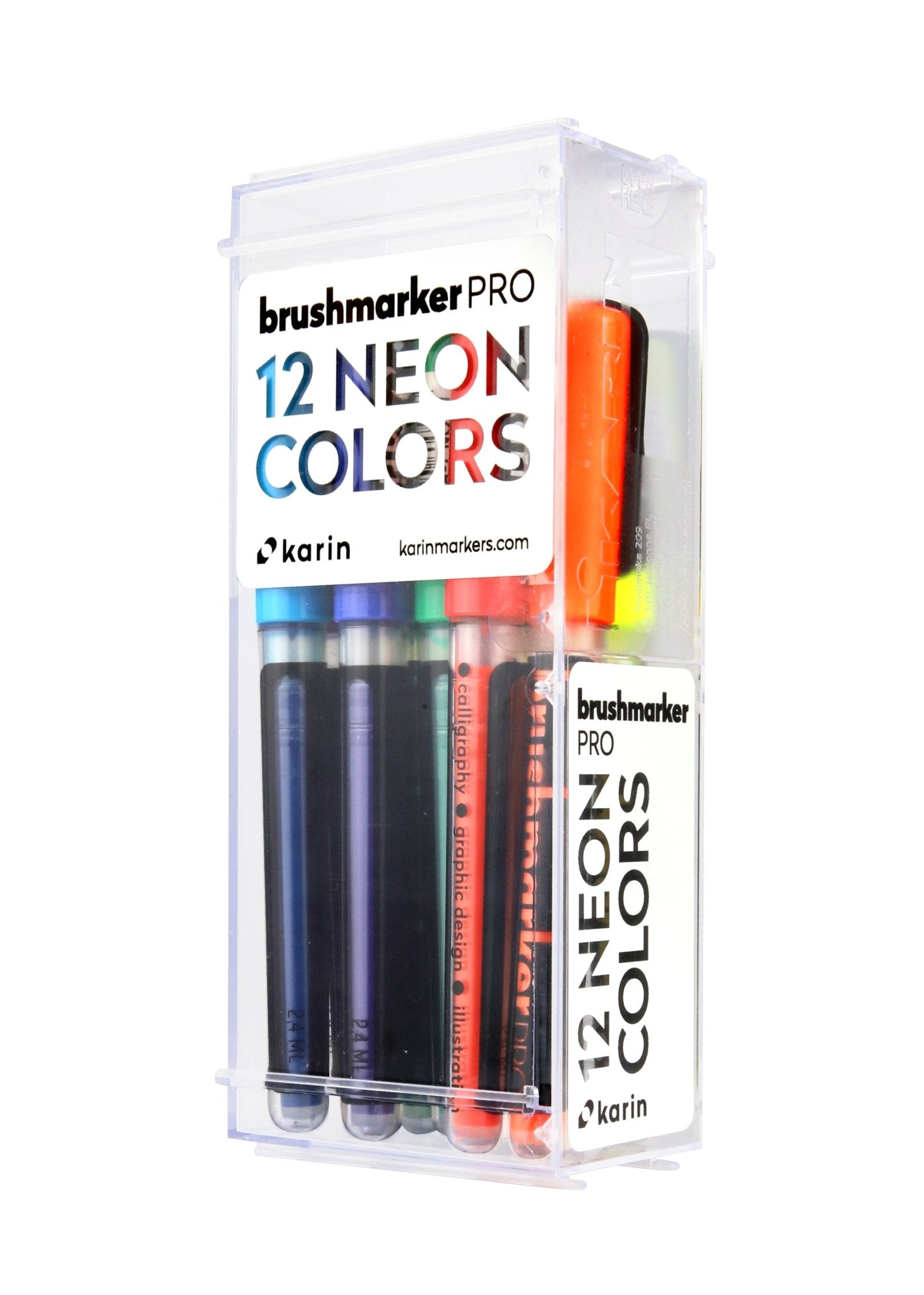 Karin Brushmarker PRO - Neon Colours - 12 Colours - Create A Little Magic (Pty) Ltd