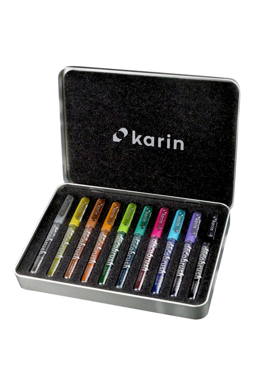 Karin DecoBrush Metallic - 10 pc Set - Create A Little Magic (Pty) Ltd