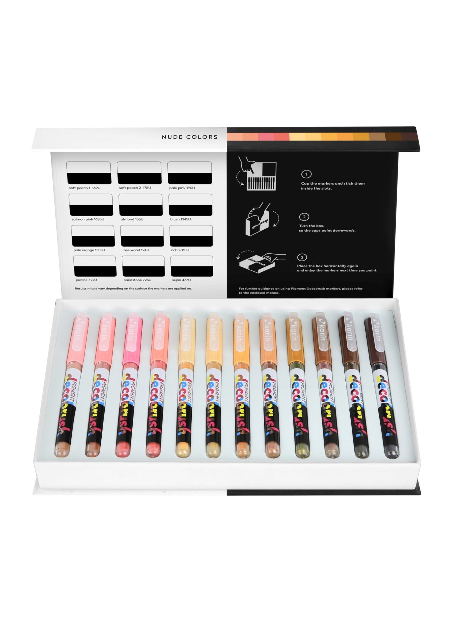 Karin DecoBrush Nude Colours Collection - 12 pc Set - Create A Little Magic (Pty) Ltd