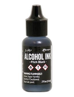 Ranger Tim Holtz® Alcohol Ink 0.5oz - Pitch Black - Create A Little Magic (Pty) Ltd