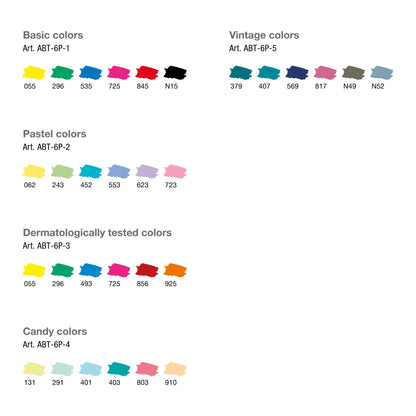 Tombow ABT Dual Brush Pens - Candy Colours - 6-pack - Create A Little Magic (Pty) Ltd