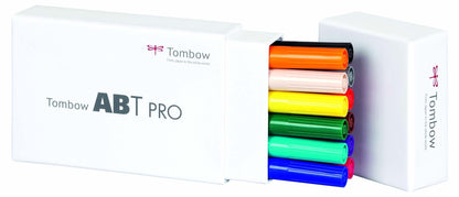 Tombow ABT PRO Alcohol-Based Marker Set - Basic Colours - 12 pcs - Create A Little Magic (Pty) Ltd