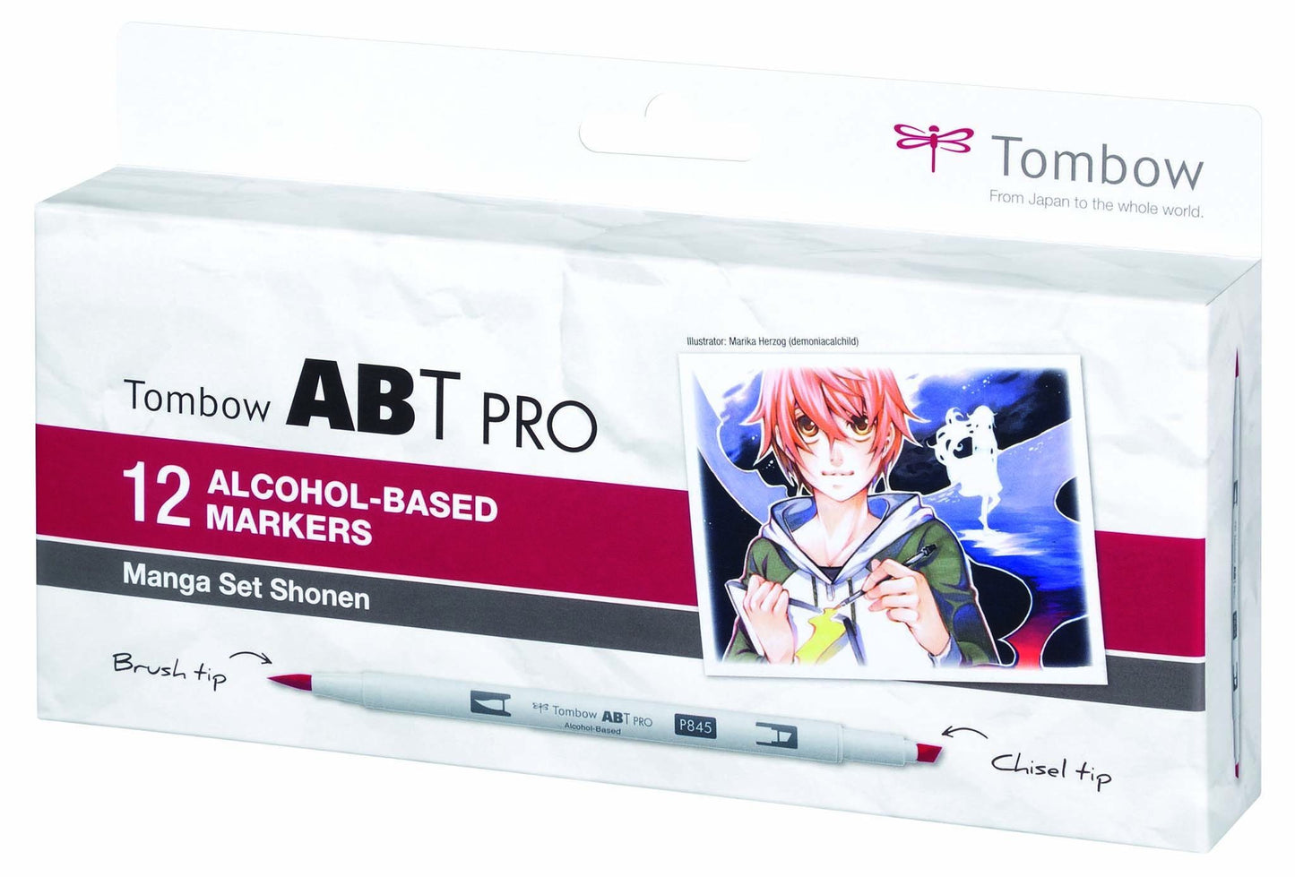 Tombow ABT PRO Alcohol-Based Marker Set - Manga - Shonen - 12 pcs - Create A Little Magic (Pty) Ltd